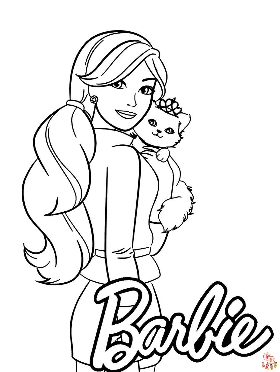 The best barbie coloring pages for your little princess