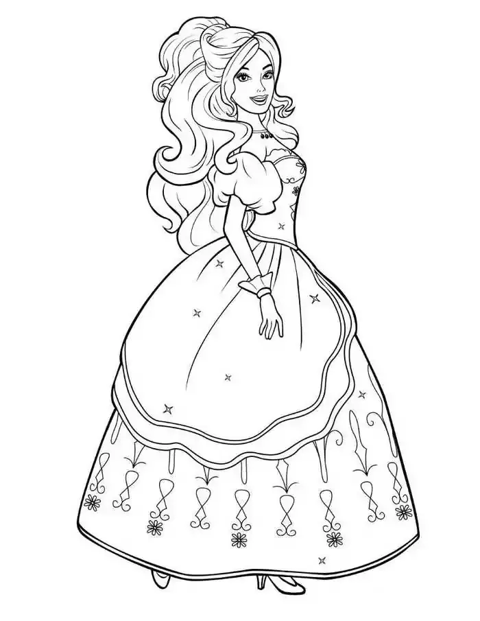 Barbie coloring pages for teenager pdf