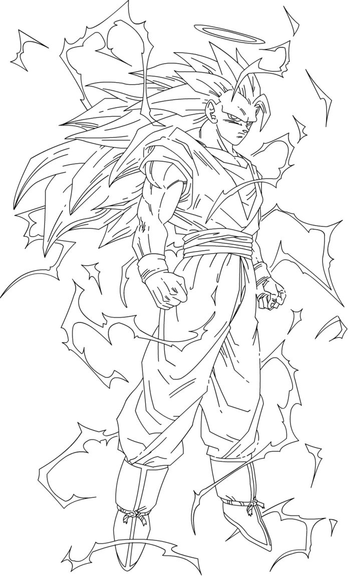 Kid goku ssj coloring pages dragon para dibujar dibujos detallados vegeta dibujo