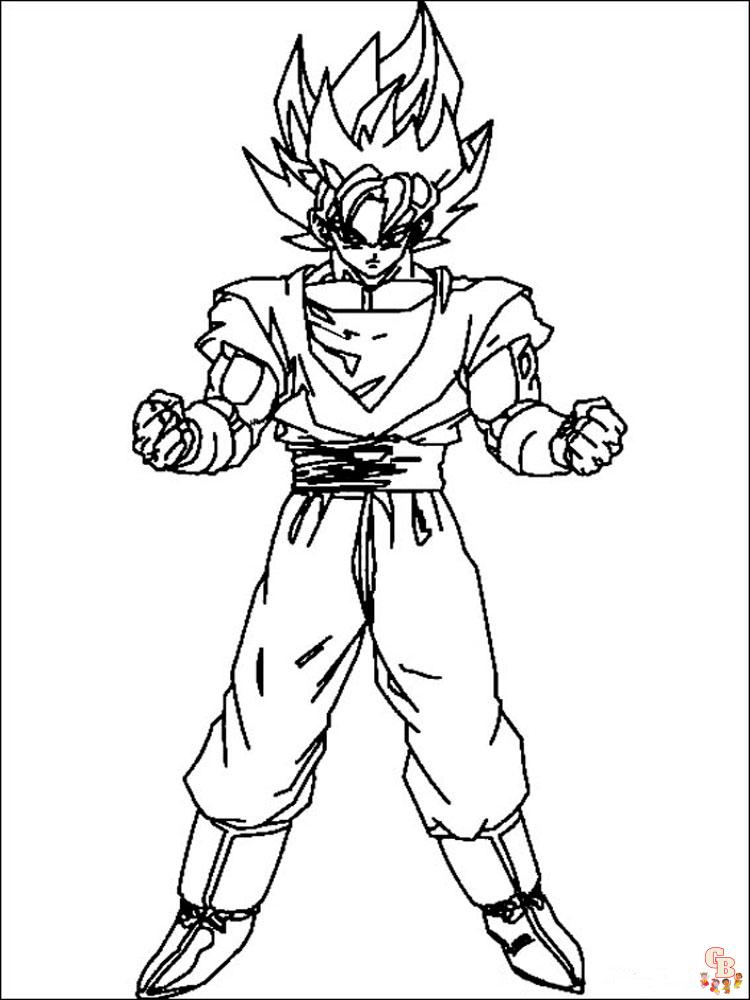 Dragon ball z coloring pages unleash your creativity