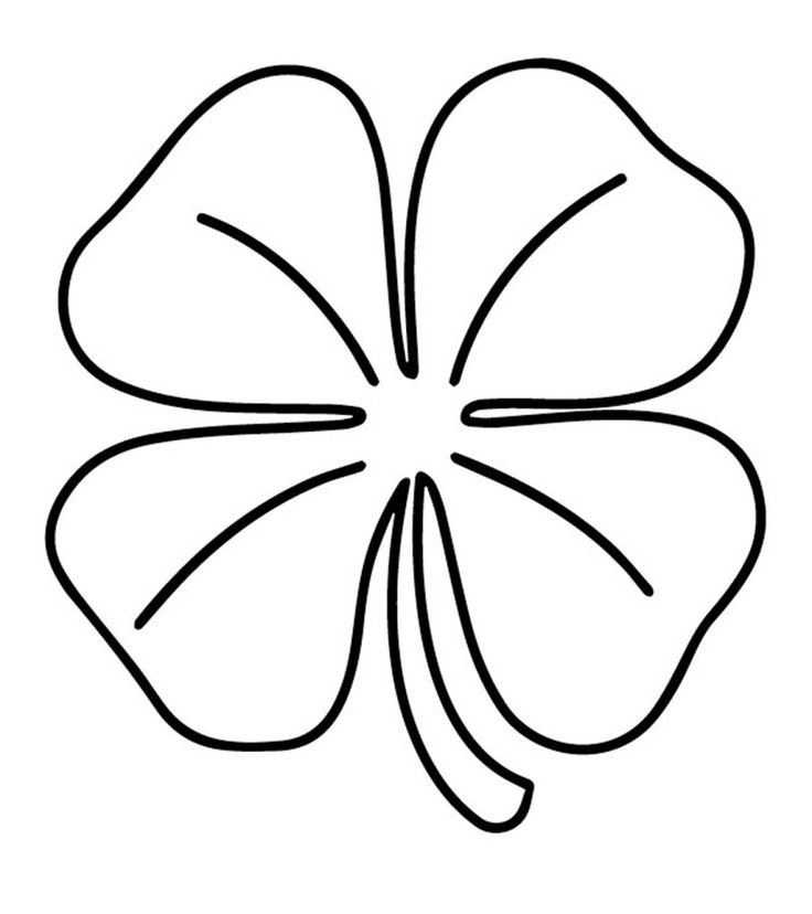 Top free printable four leaf clover coloring pages online leaf coloring page pattern coloring pages clover leaf