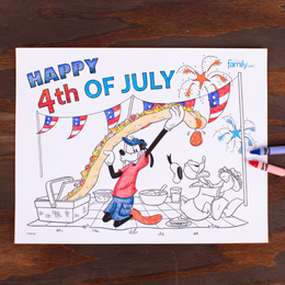 Th of july coloring pages and activities