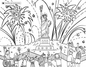 Th of july coloring pages