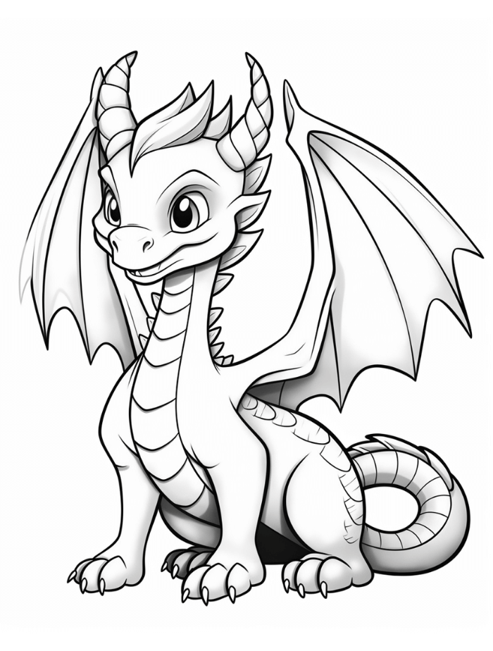 Dragon coloring pages hue therapy