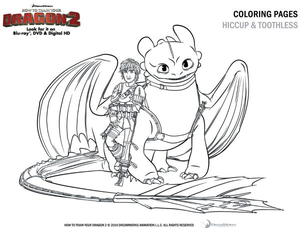 How to train your dragon coloring sheet