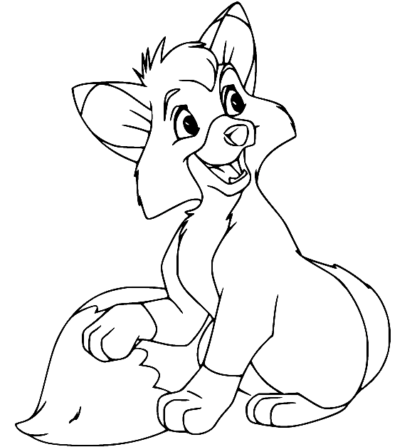 Fox and the hound coloring pages printable for free download