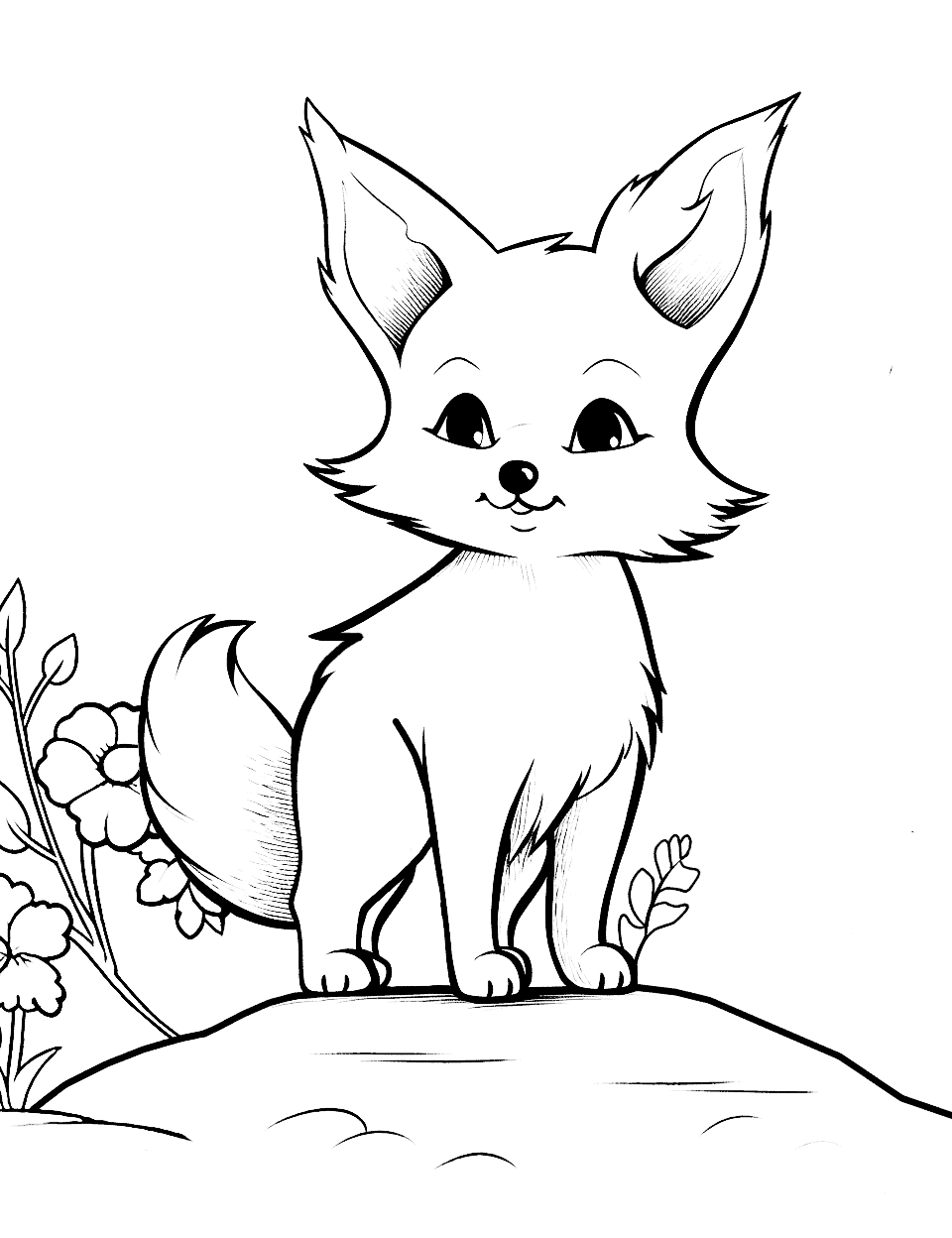 Fox coloring pages free printable sheets