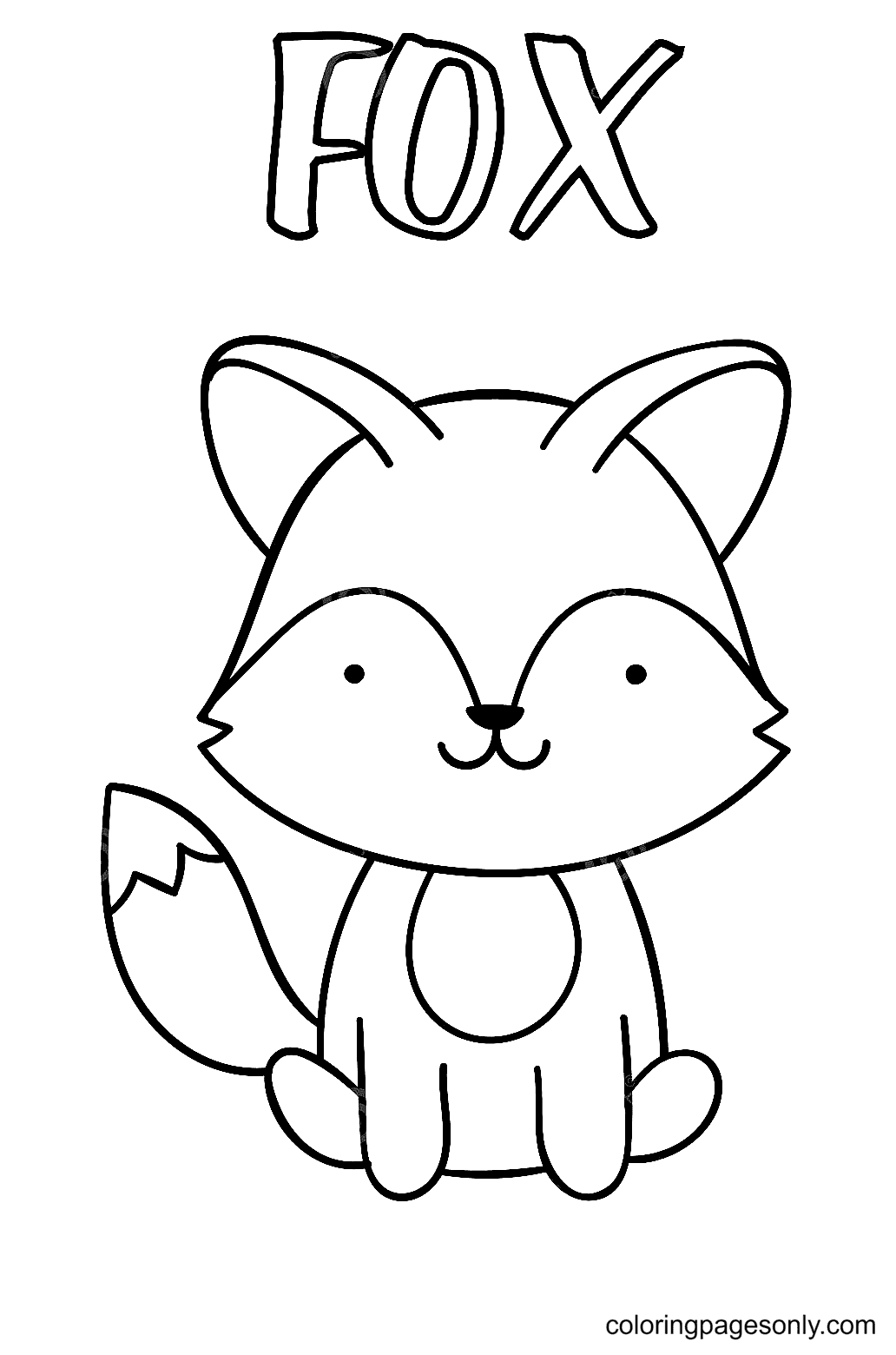 Fox coloring pages printable for free download