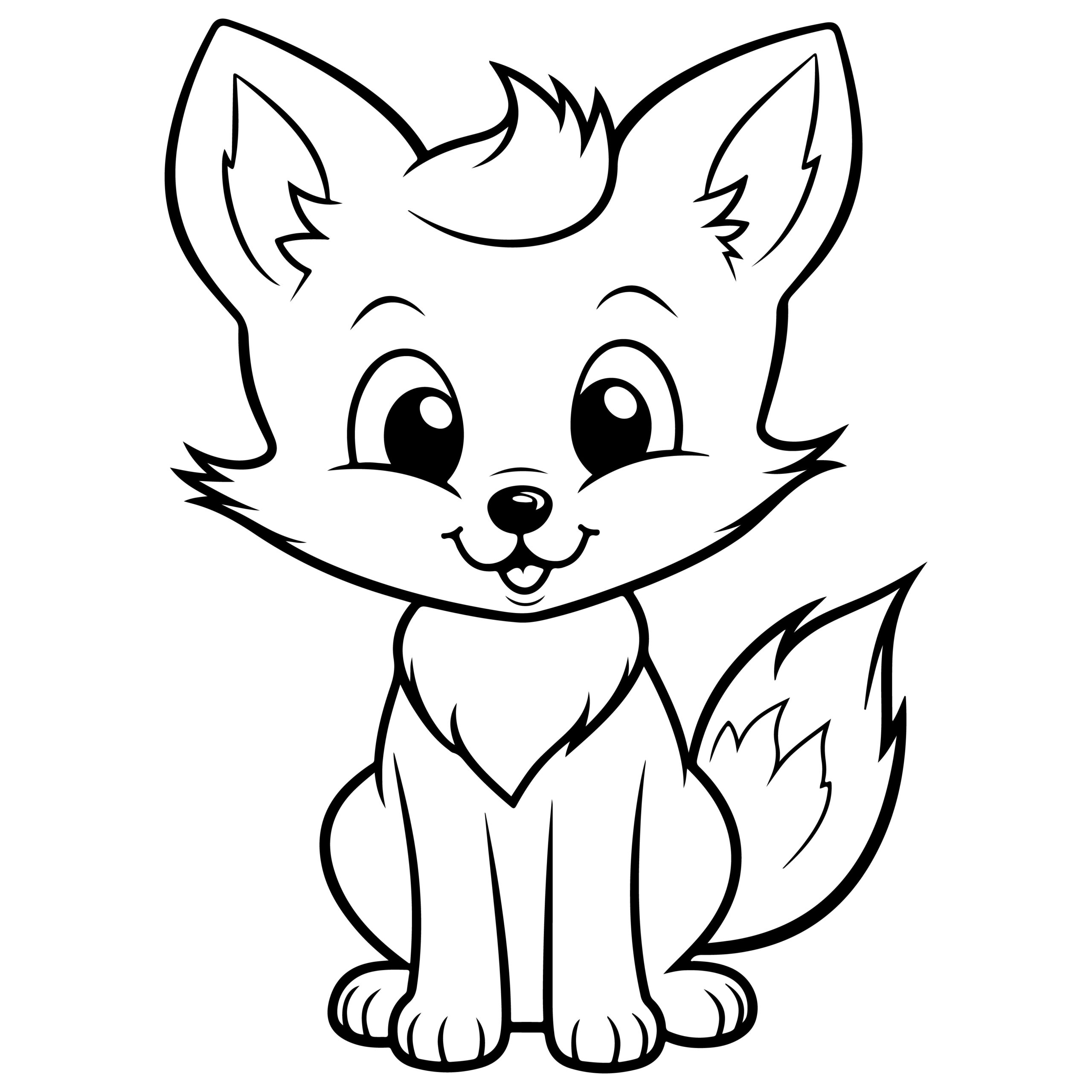 Cute red fox coloring book fox coloring pages for boys and girls made by teachers