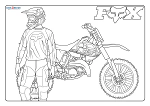 Free printable dirt bike coloring pages for kids