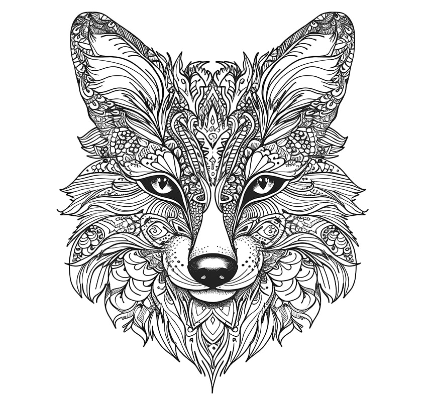 Fox coloring pages