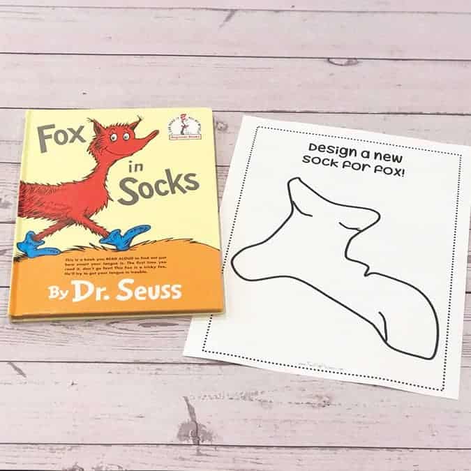 Fox in socks activity printable free instant download