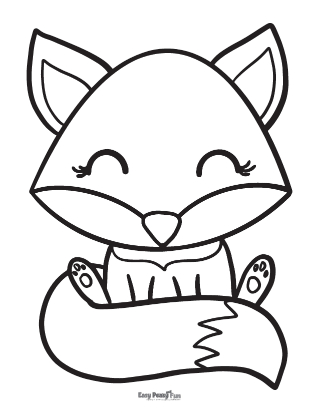 Fox coloring pages