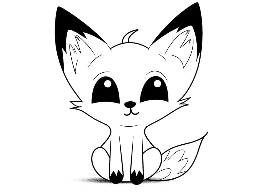 Fox coloring pages