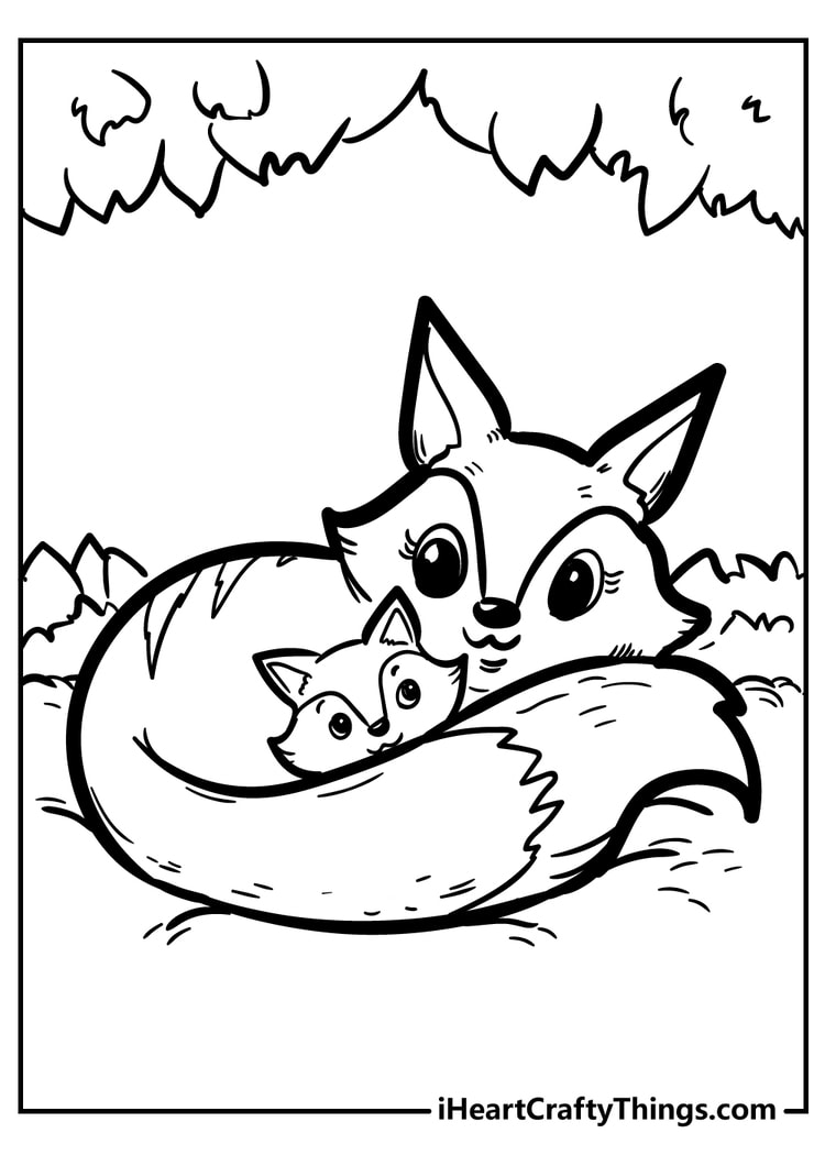 Fantastic fox coloring pages free printables