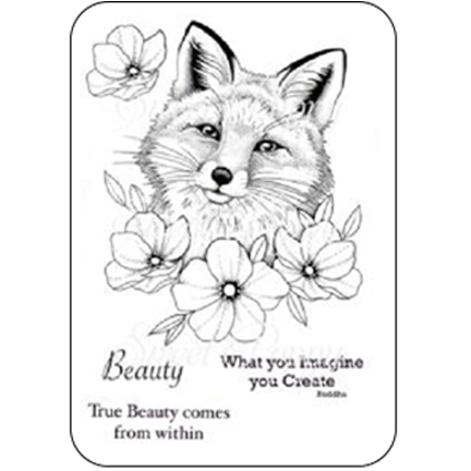 Fox a stamp set by sweet poppy stencils â del bellos designs