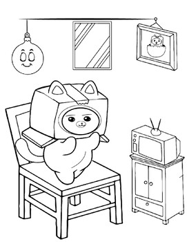 Lankybox coloring pagesprintable lankybox foxy and boxy coloring for kids