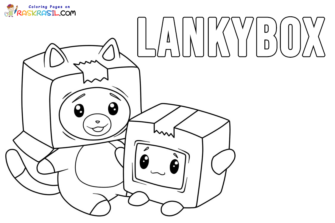 Lankybox coloring pages