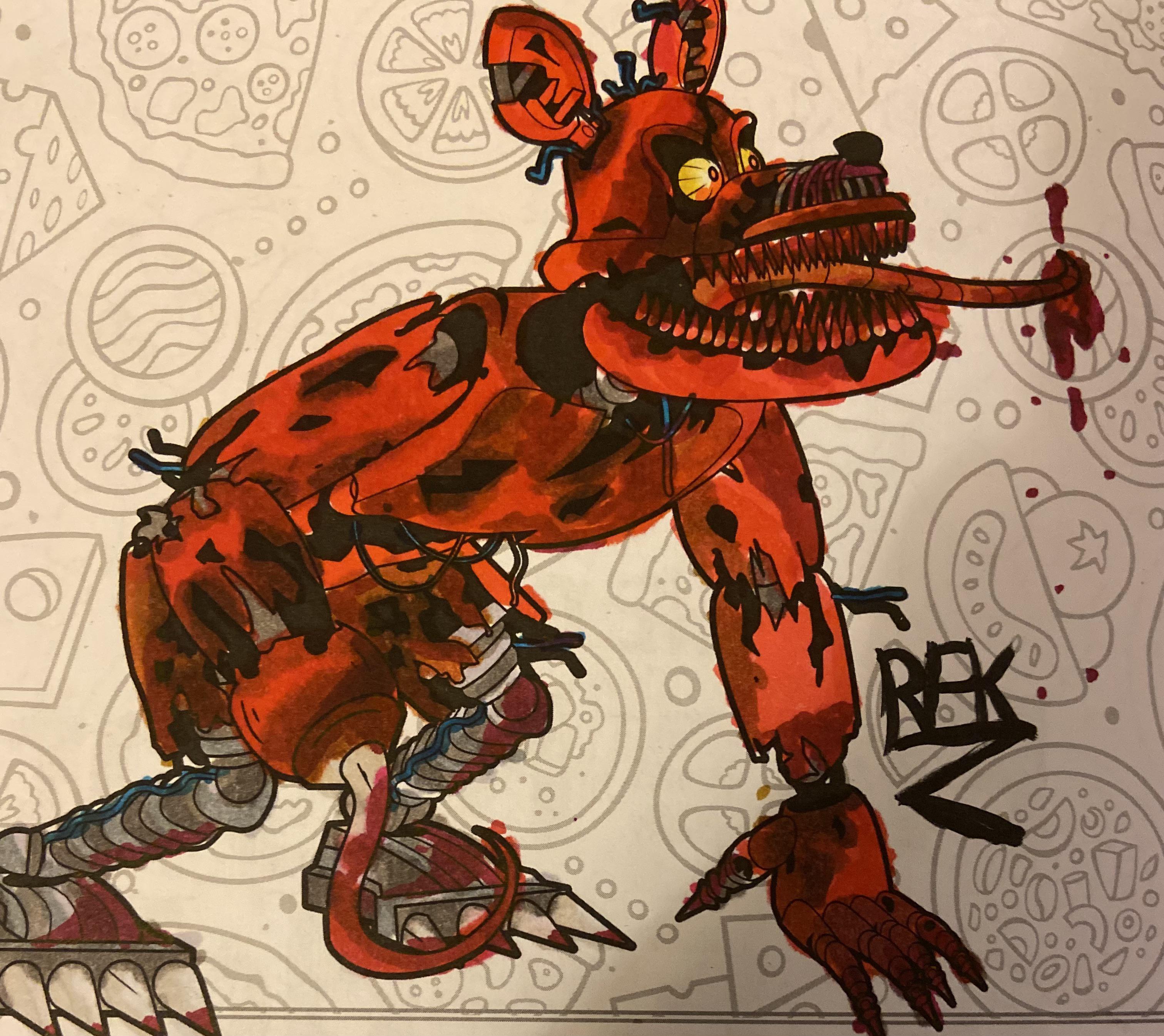 Foxy fnaf coloring book rjazza