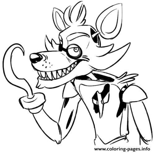 Coloring pages unleash your creativity with fnaf foxy