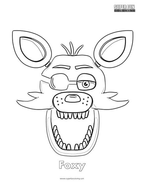 Foxy coloring sheet