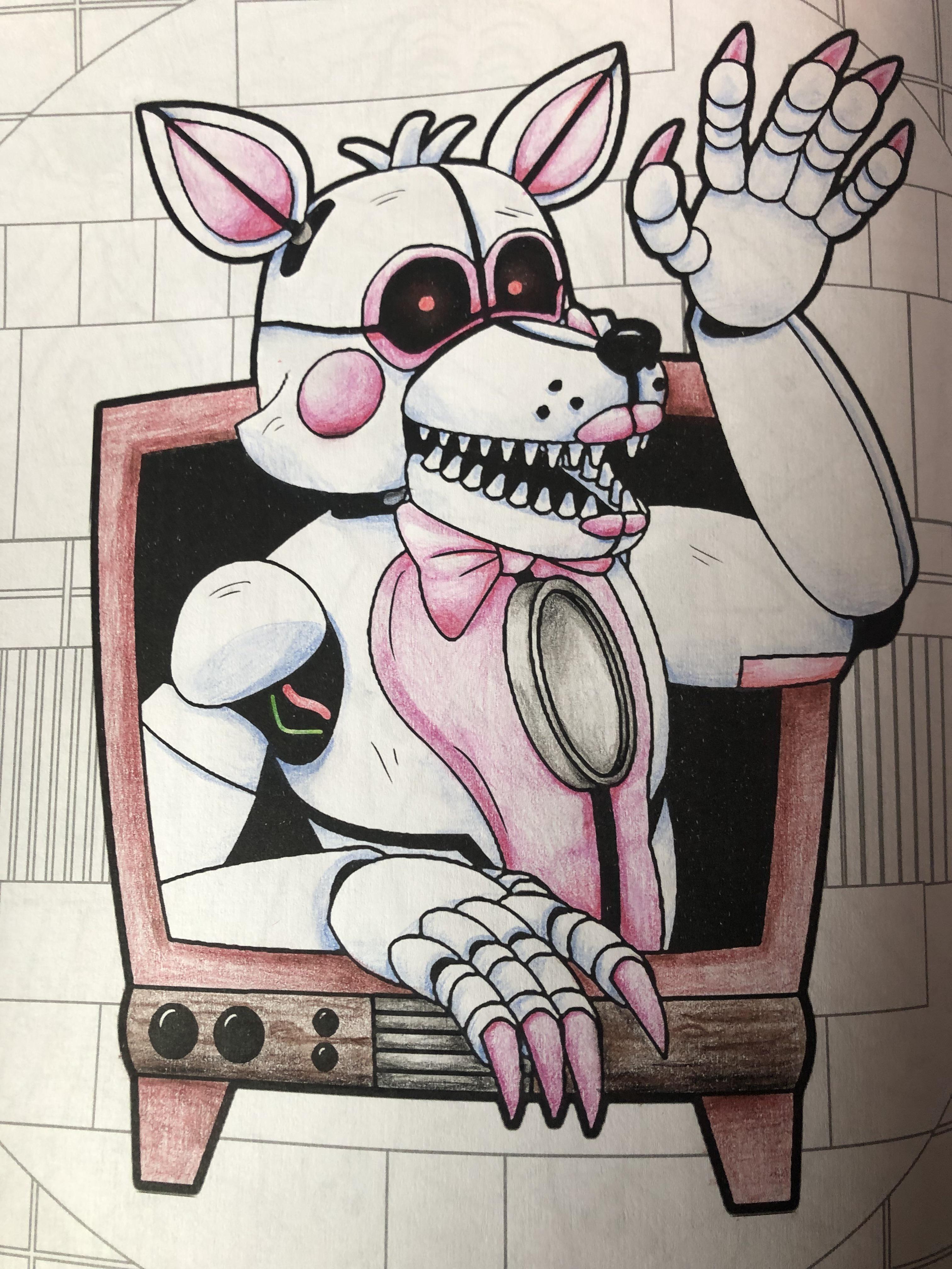 Funtime foxy coloring page rfivenightsatfreddys