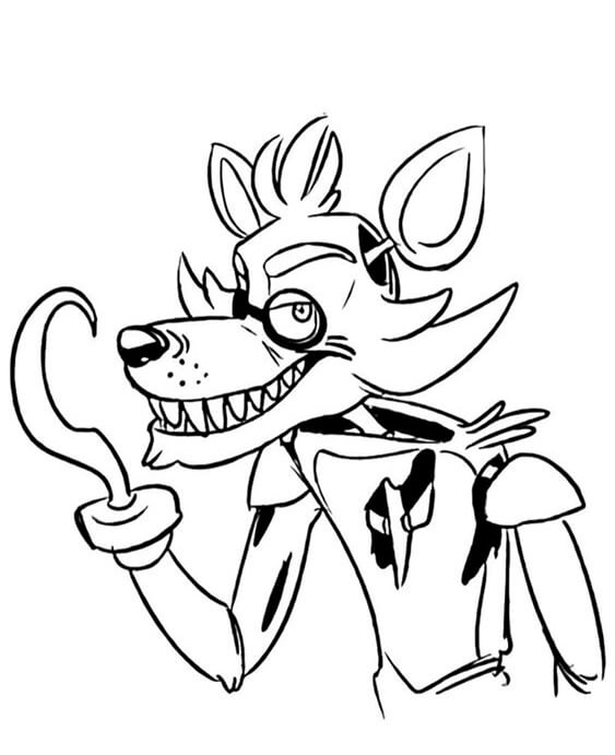 Free easy to print fnaf coloring pages