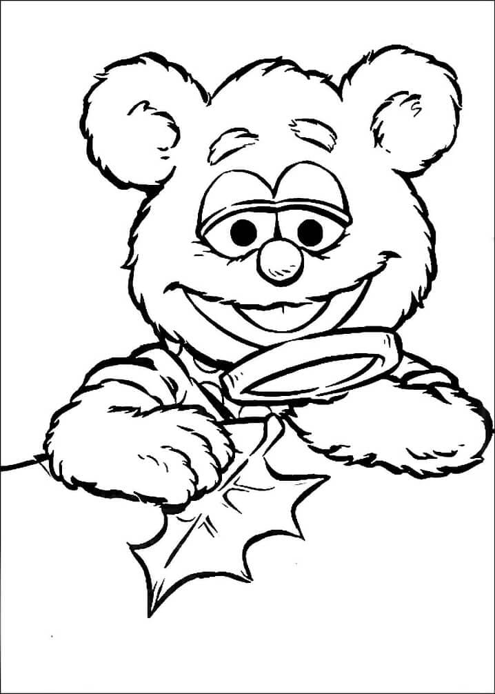 Baby fozzie coloring page