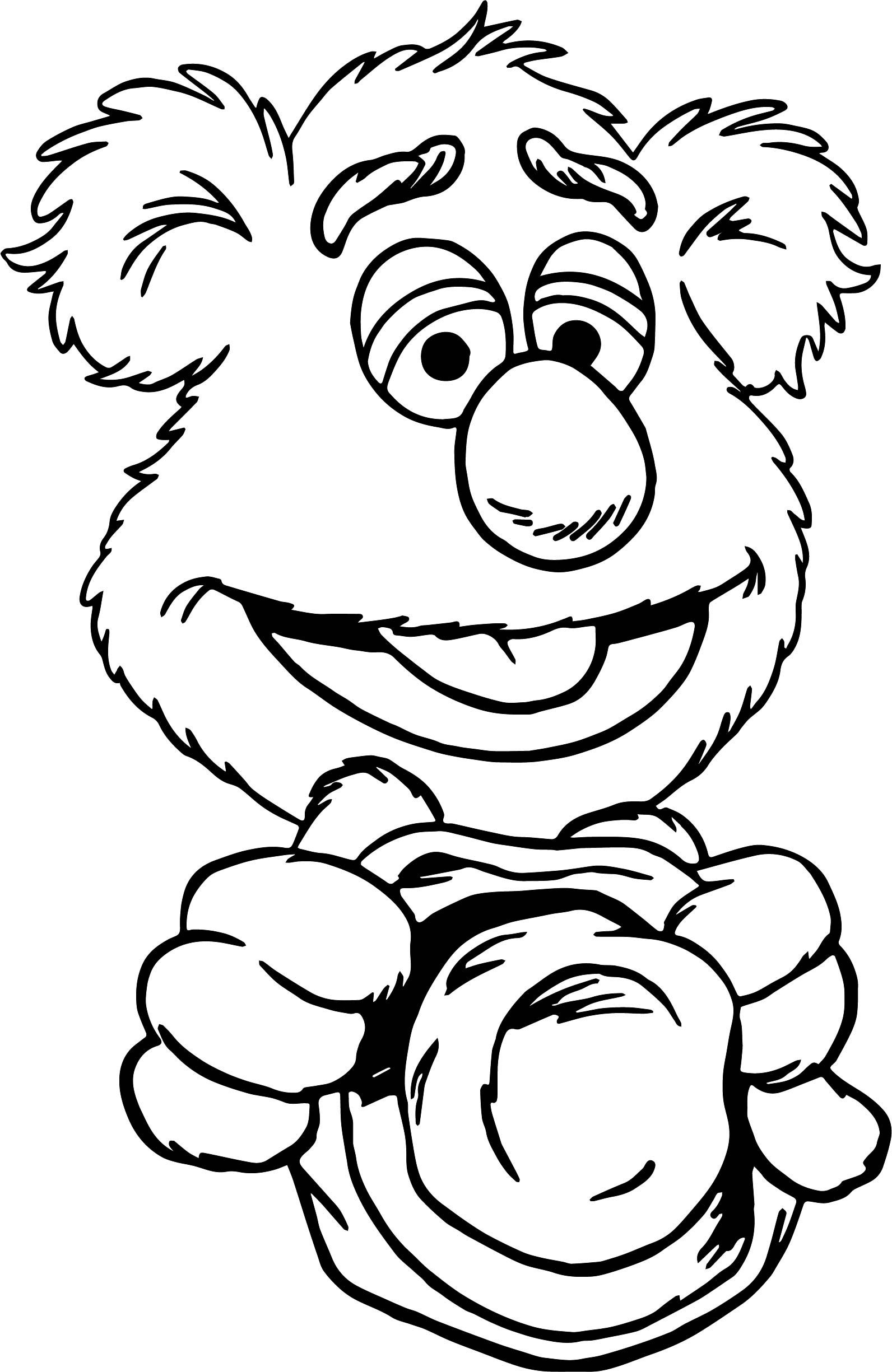 The muppets good fozzie bear coloring pages