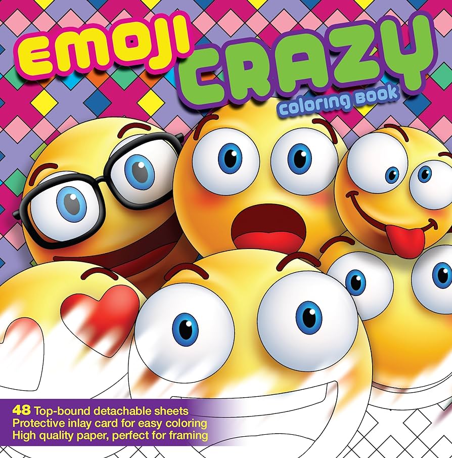 Emoji crazy coloring book newbourne media books