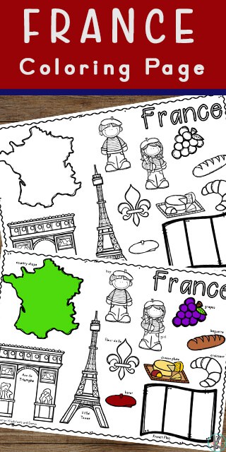 Free country of france coloring page free homeschool deals