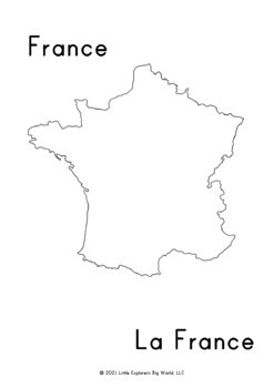 Bilingual france coloring pages by cultures for kids tpt