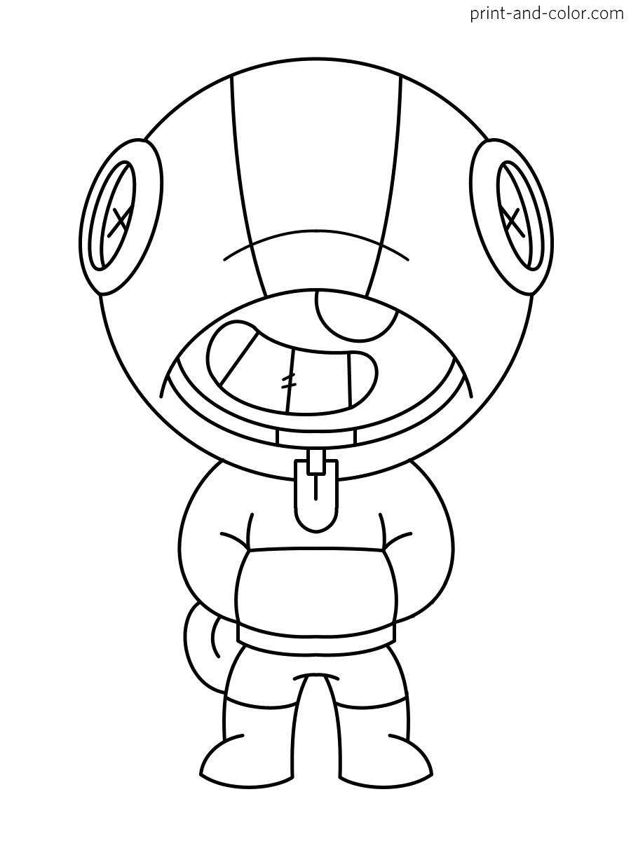 Brawl stars coloring pages print and color