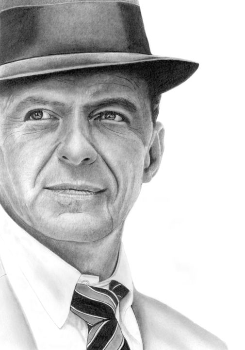 Frank sinatra drawing by paul stowe