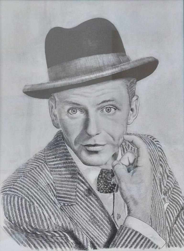 Frank sinatra drawing by baris sancar saatchi art