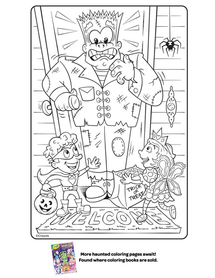 Halloween frankenstein coloring page coloring page