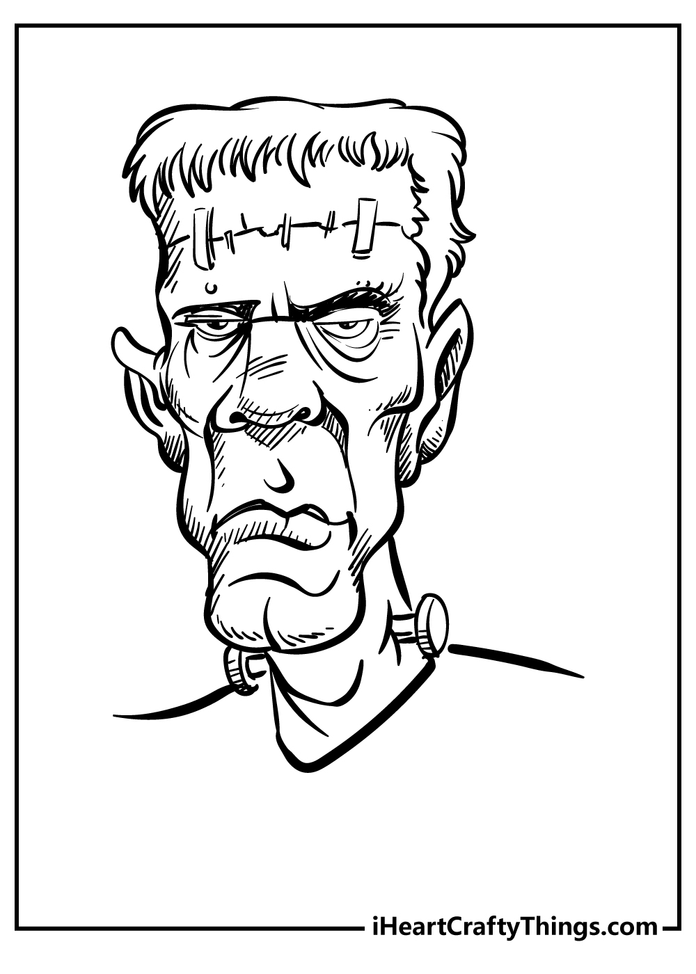 Frankenstein coloring pages free printables