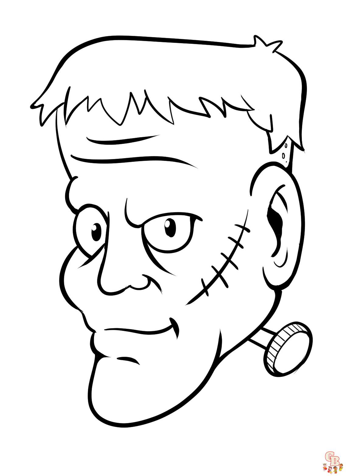 Frankenstein coloring pages