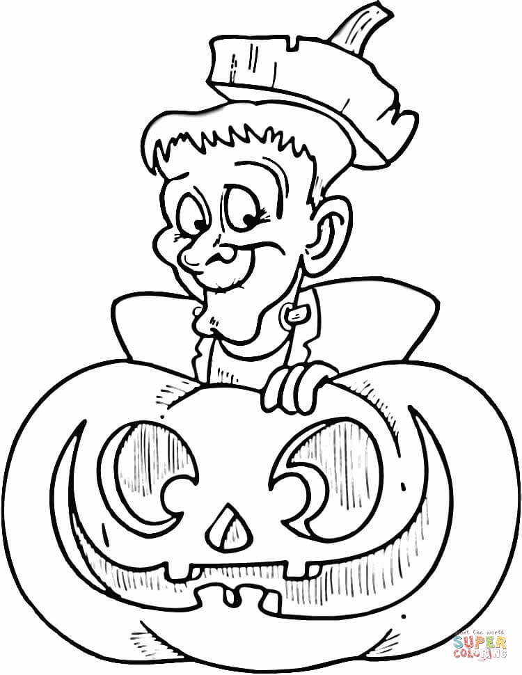 Halloween frankenstein coloring page free printable coloring pages