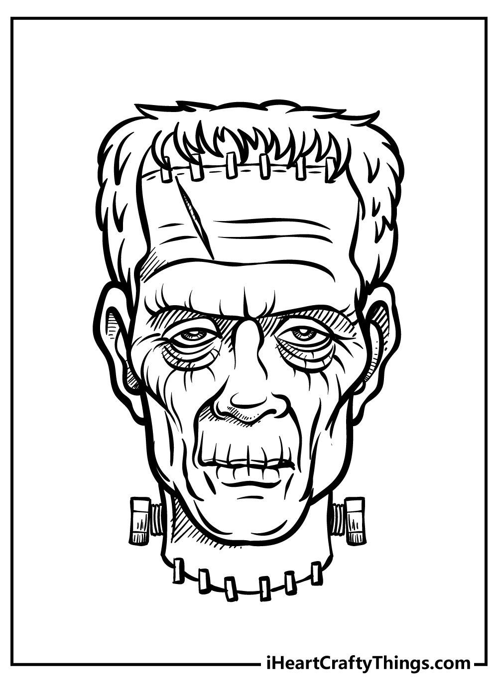 Frankenstein coloring pages free printables