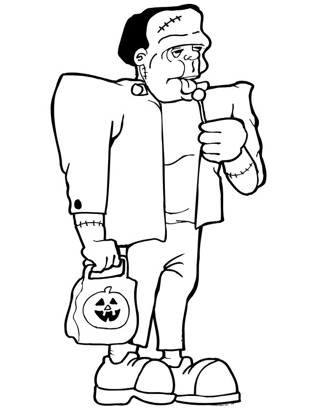 Frankenstein coloring pages