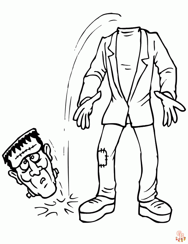 Frankenstein coloring pages