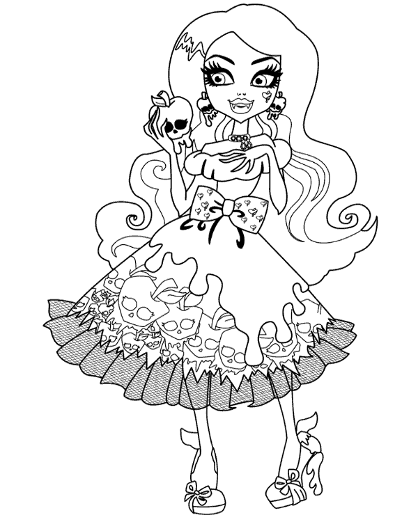 Monster high story coloring sheet