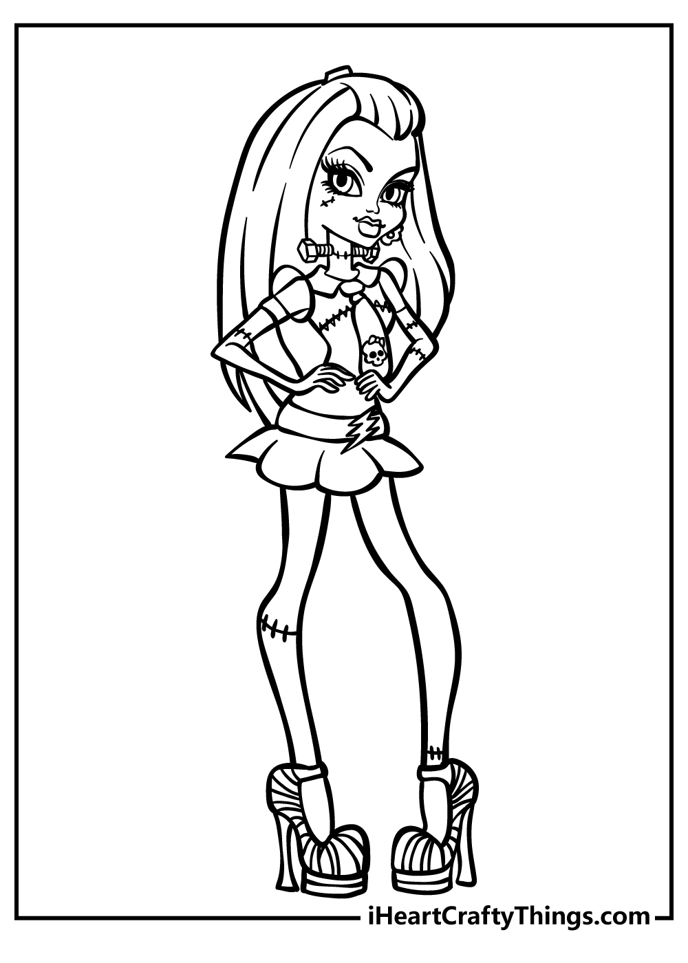 Monster high coloring pages free printables