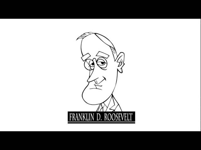 How to draw franklin d roosevelt