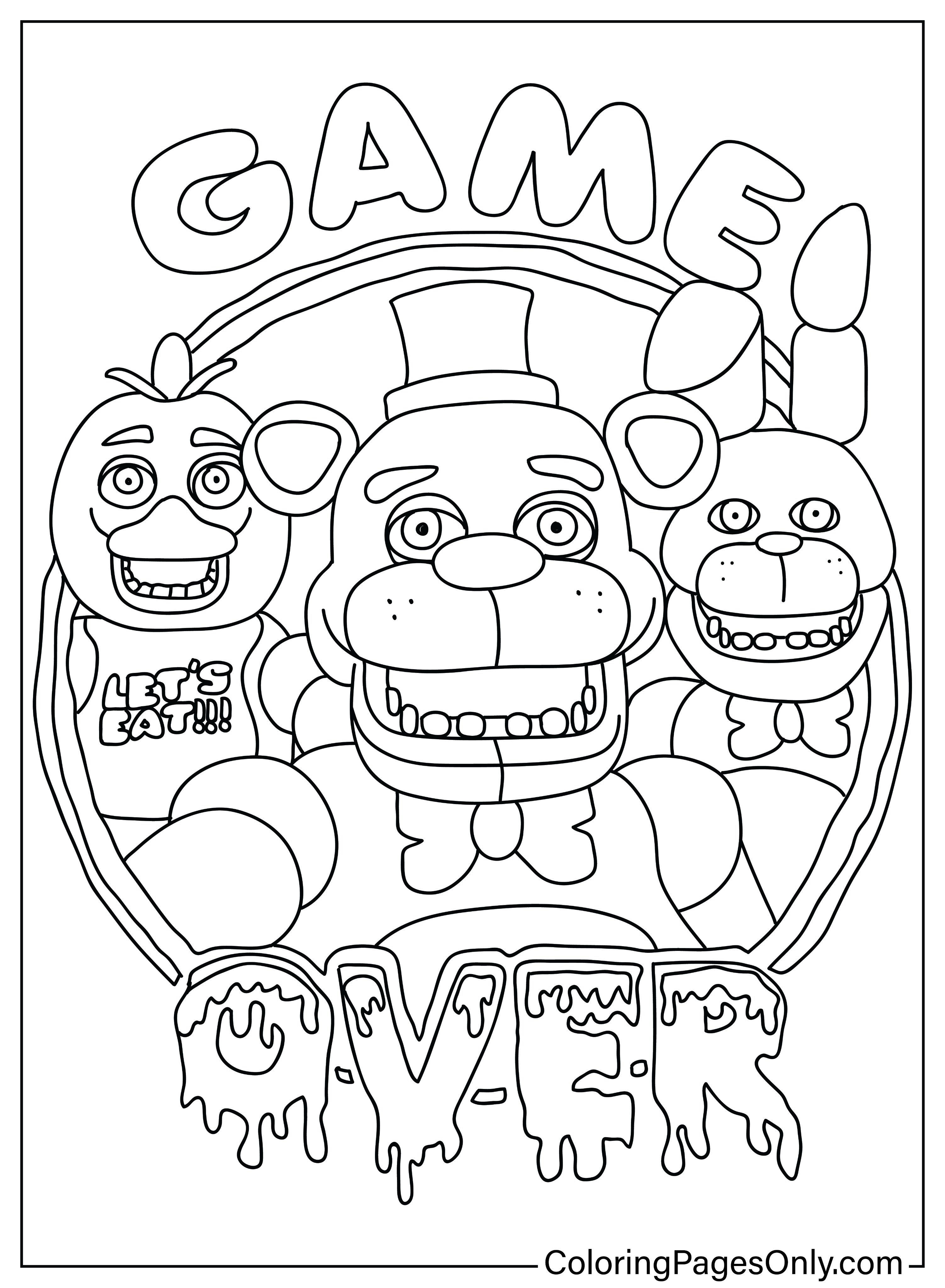 Coloring pages only on x ððfreddy fazbear coloring pages ð ðï httpstcokfclpm freddy freddyfazbear fivenightsatfreddy fnaf coloringpagesonly coloringpages coloringbook art fanart sketch drawing draw coloring usa trend