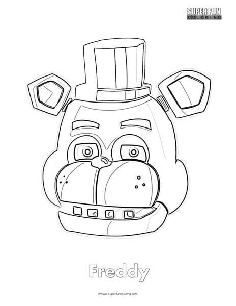 Freddy fazbear coloring sheet