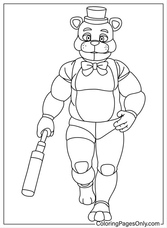 About freddy fazbear coloring pages for kids all free printable coloringpagesonly