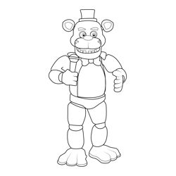 Five nights at freddys coloring pages for kids printable free download