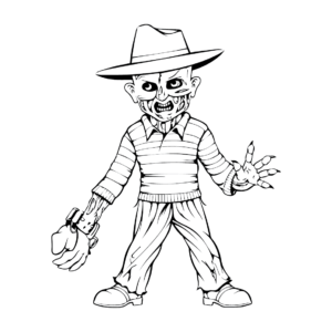 Freddy krueger coloring pages printable for free download